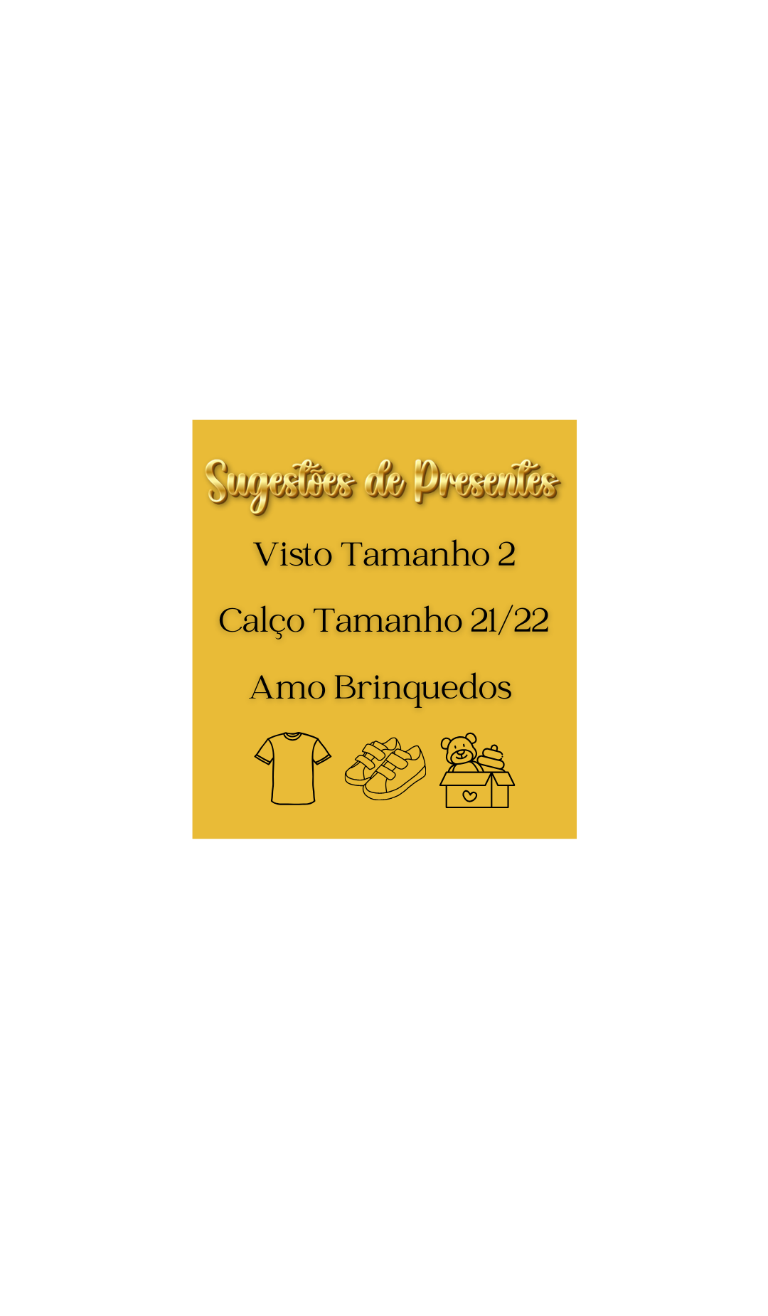 Sugestões de presente
